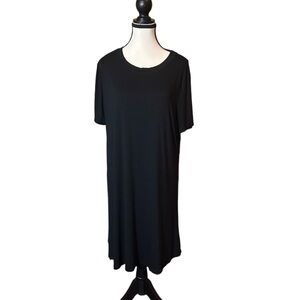 NWOT Unbranded Black T-shirt Dress XL